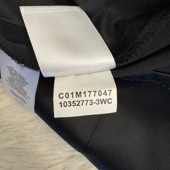 Jones New York Collection Women's Black Sleeveless Leather Shirt 4 - Picture 5 of 8